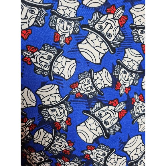 2/$35-LuLaRoe Randy Raglan 3/4 Sleeve T Shirt Size M Uncle Sam Design Patriotic - Picture 7 of 10